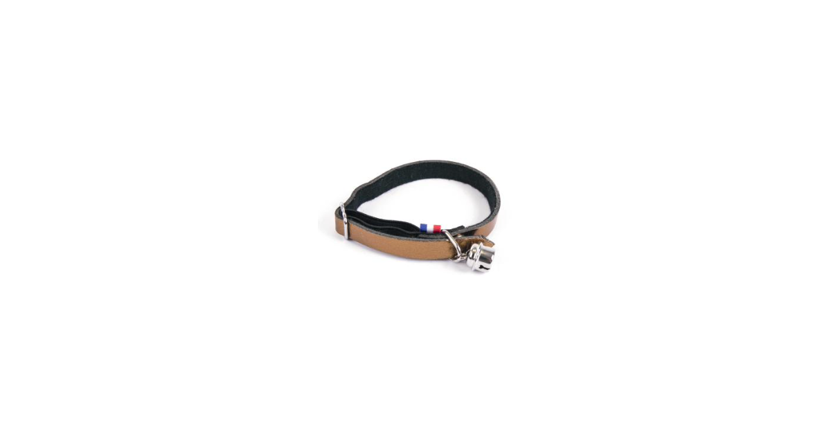 Accessoire de promenade pour chats - Collier cuir Dakota Martin Sellier - 1