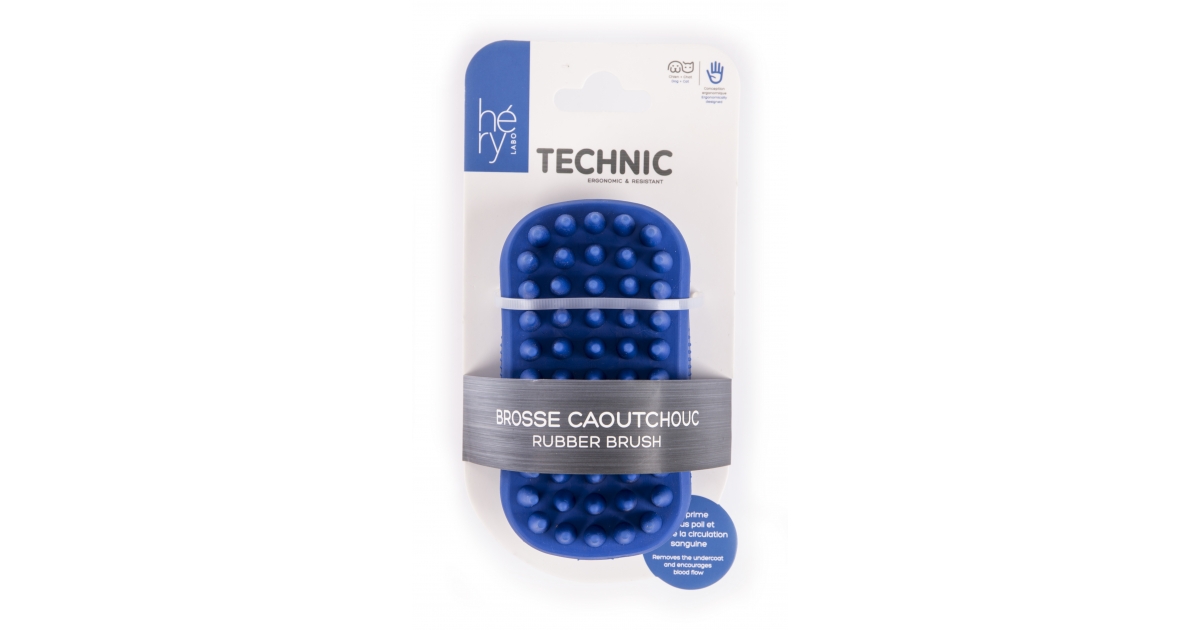 brosse de toilettage pour chien en caoutchouc Hery