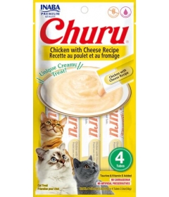Friandises pour chats Churu - Friandise Liquide (Poulet Fromage) Inaba - 1