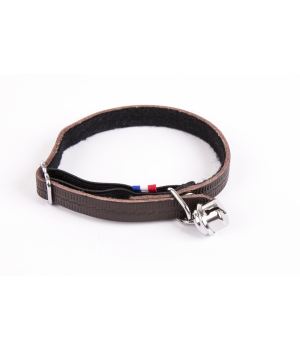 Accessoire de promenade pour chats - Collier cuir Farandole Martin Sellier - 1