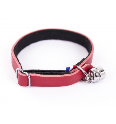 Accessoire de promenade pour chats - Collier chat cuir  Feutrine  Martin Sellier - 1