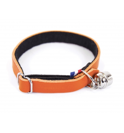 Accessoire de promenade pour chats - Collier chat cuir  Feutrine  Martin Sellier - 4