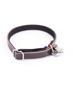 Accessoire de promenade pour chats - Collier chat cuir  Feutrine  Martin Sellier - 5 2