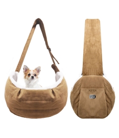 Sac de transport pour chiens - Sac à bandouilière fourrure RORY Milk & Pepper - 3 2