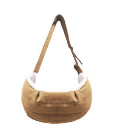 Sac de transport pour chiens - Sac à bandouilière fourrure RORY Milk & Pepper - 3