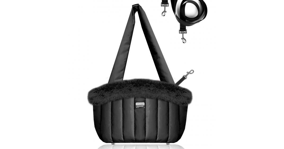 Sac de transport pour chiens - Sac à fourrure NANOUK  Milk & Pepper - 1