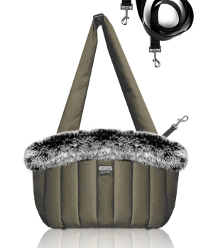 Sac de transport pour chiens - Sac à fourrure NANOUK  Milk & Pepper - 2