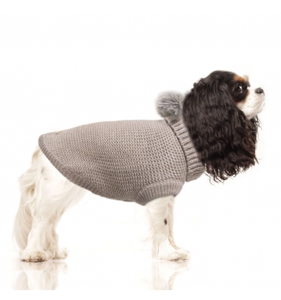 Pull pour chiens - Pull CAMILLE Milk & Pepper - 1