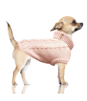 Pull pour chiens - Pull en torsade DONOVAN Milk & Pepper - 10