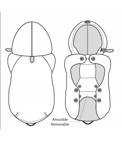 Imperméable pour chiens - Imperméable STUART Milk & Pepper - 2 2
