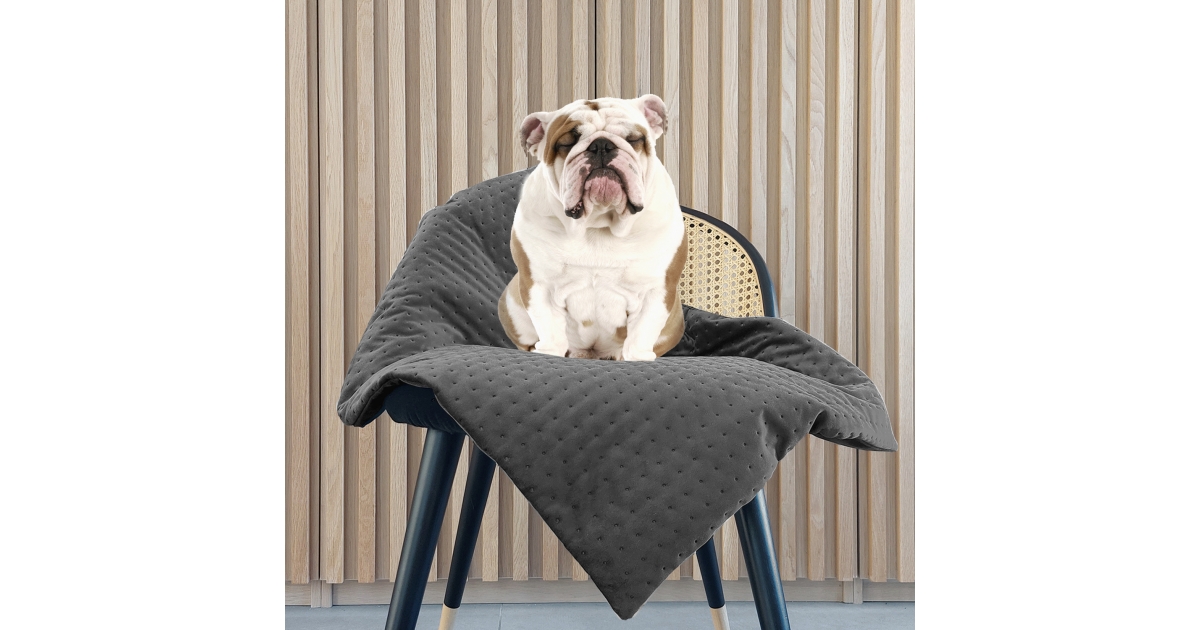 Plaid en velours OPERA Milk & Pepper - 3