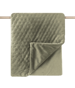 Plaid en velours OPERA Milk & Pepper - 4 2