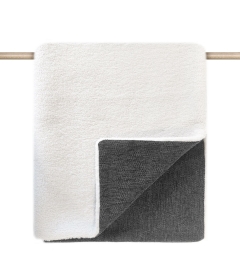 Couchage pour chiens - Plaid en fourrure ARAN Milk & Pepper - 1