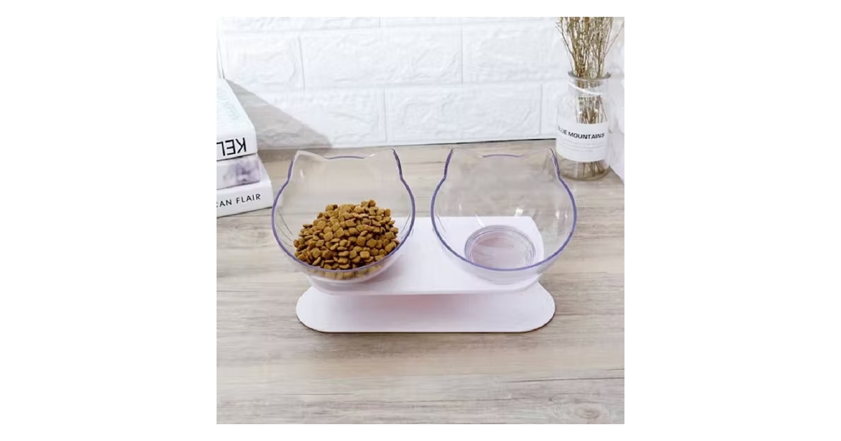 Bol double orthopédique pour chat Paws & Son - 1