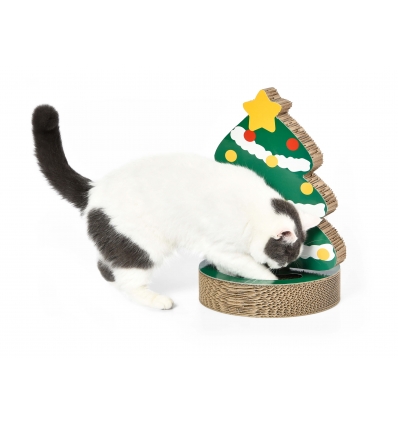 Grifoir sapin de Noël avec jeu pour chat  House of Paws - 1