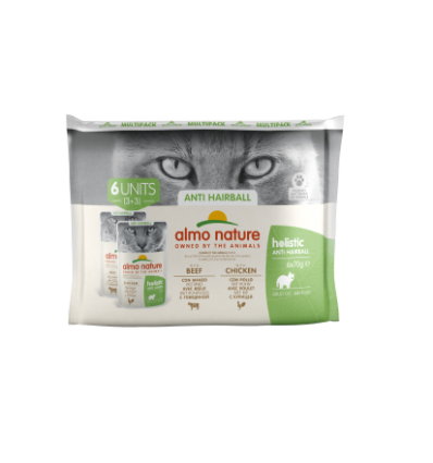 Almo Nature - Holistic functional Hairball 6x70g (Multipack)