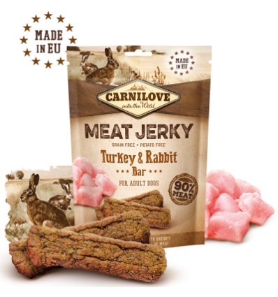 Friandise pour chien Carnilove - Dog Jerky Dinde & Lapin