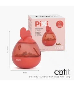 Accessoire de repas pour chiens et chats - distributeur friandise Pixi coq 2