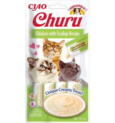 Churu - Friandise Liquide (Poulet & pétoncles)