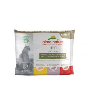 Almo Nature - Multipack Sachet de Poulet varié 6x55g