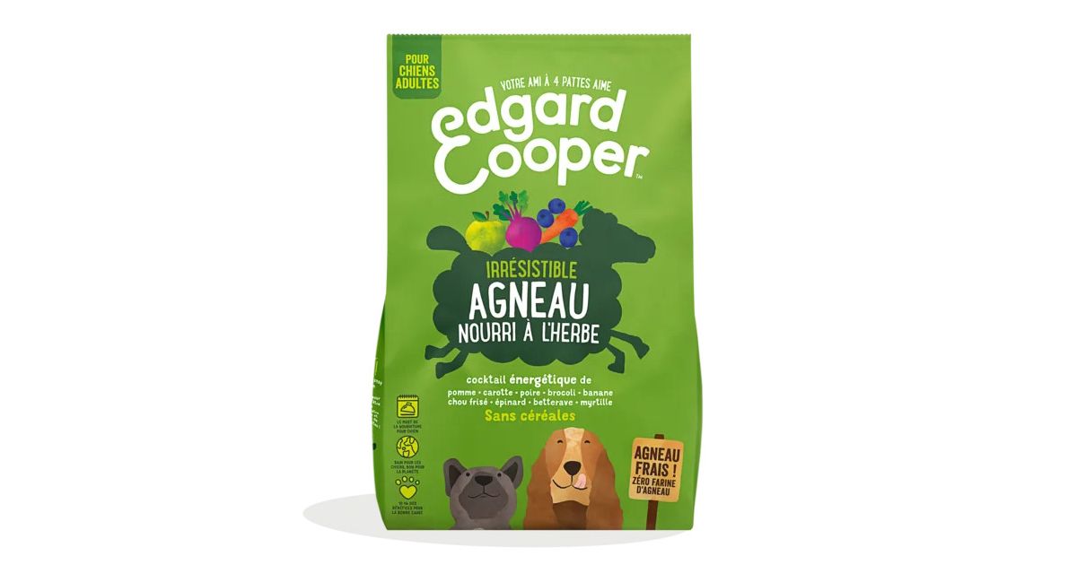 Edgar Cooper - Croquettes Agneau nourri à l'herbe - Chien adulte