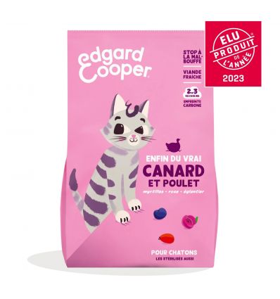 Edgar Cooper - Croquettes Canard et Poulet - Chaton