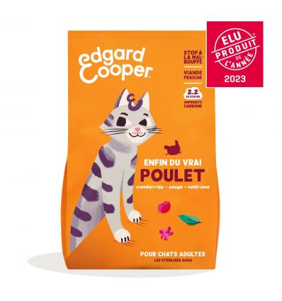 Edgar Cooper - Croquettes Poulet frais - Chat Adulte