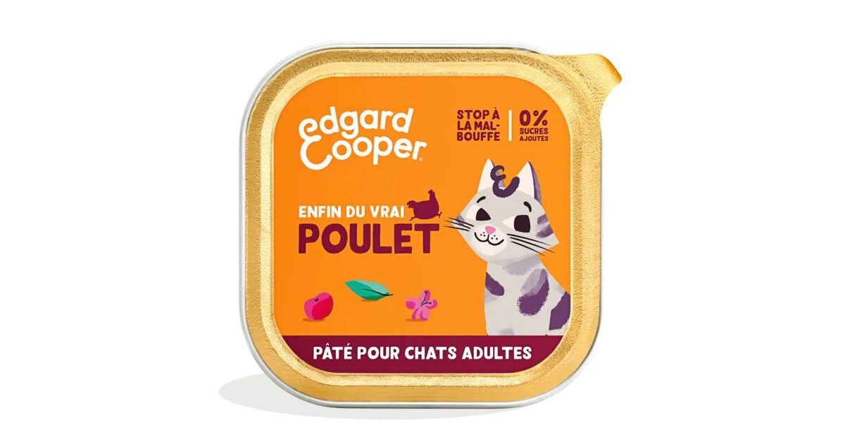 Edgar Cooper - Paté Poulet - Chat Adulte