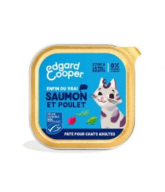 Edgar Cooper - Paté Saumon et Poulet - Chat Adulte