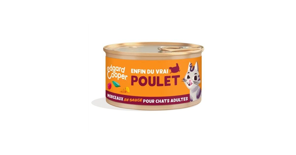 Edgar Cooper - Morceaux Poulet - Chat Adulte