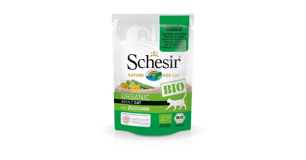 Schesir - Bio poulet porc courgette (Sachet fraicheur)