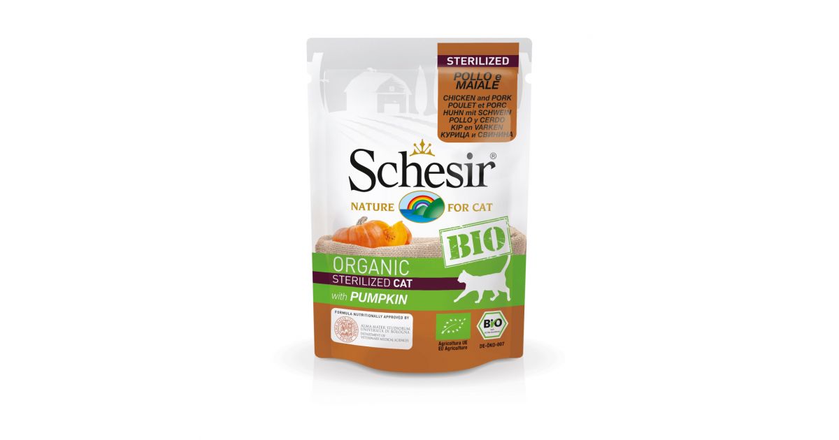 Schesir - Bio poulet porc potiron (Sachet fraicheur)