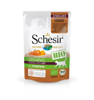 Schesir - Bio poulet porc potiron (Sachet fraicheur)