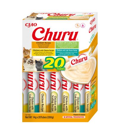 Churu - 20 tubes variété Thon
