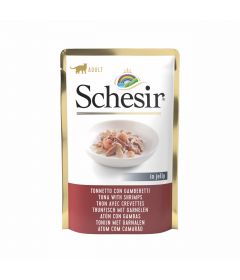 Schesir - Thon crevettes en gelée (Sachet fraicheur)