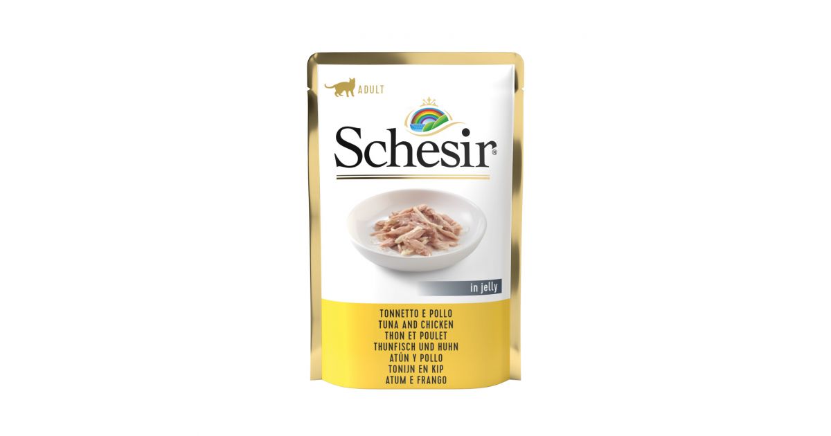 Schesir - Thon et poulet en gelée (Sachet fraicheur)