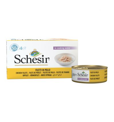 Schesir - Multipack6 x 50g Filet de poulet (boite)