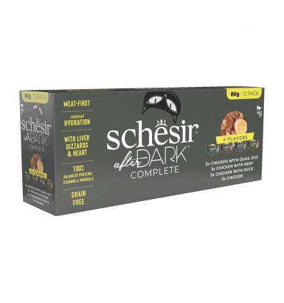 Schesir - Multipack 12 x 80g After Dark Complete Chicken Velvet (Boites)