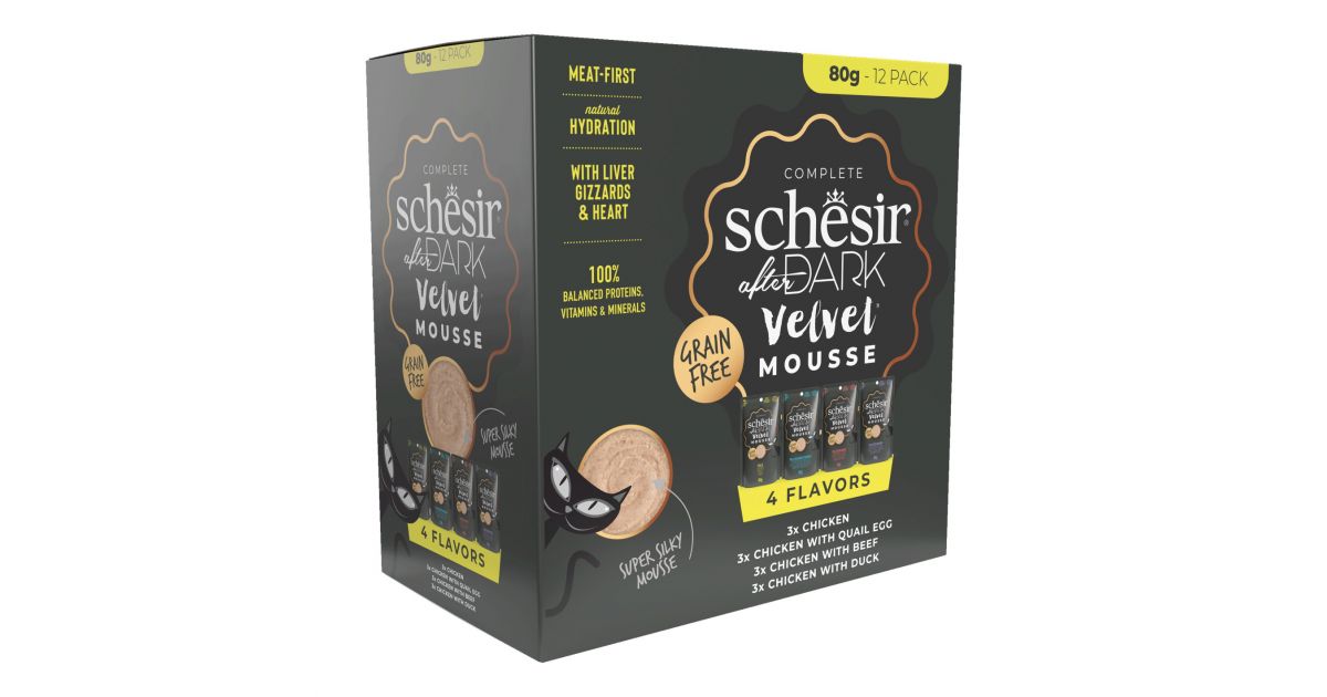Schesir Complete - Multipack 12 x 80g After Dark Chicken Velvet Mousse (Sachets)