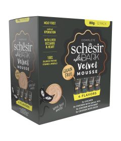 Schesir Complete - Multipack 12 x 80g After Dark Chicken Velvet Mousse (Sachets)