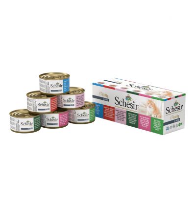 Schesir - Multipack6 x 85g Thon multi saveurs en gelée (boites)