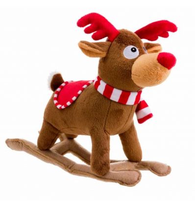 Rocking rudolph toy