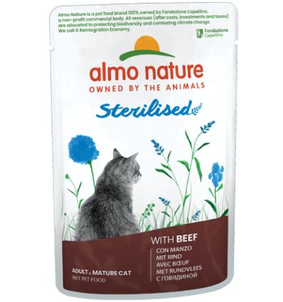 Almo Nature - Pochon 70 g Boeuf Sterilised