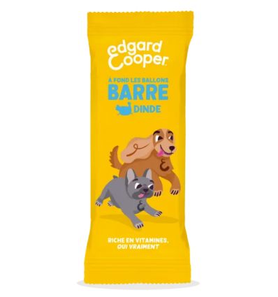 Edgar Cooper - friandise barre à la dinde pour chien