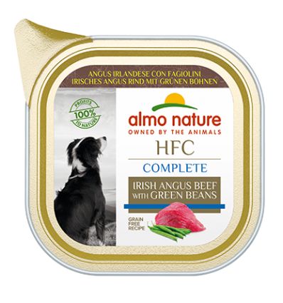 Almo Nature - Chien - Barquette HFC Complete - Boeuf Angus Haricots Verts