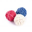 Balles en rotins tricolore