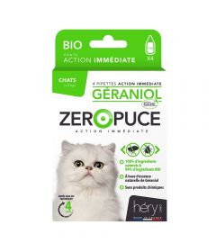 4 Pipettes Géraniol Bio chat