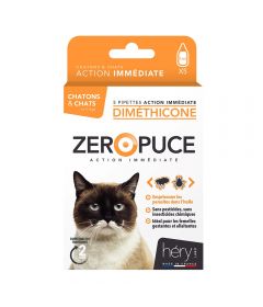5 Pipettes Diméthicone chaton / chat