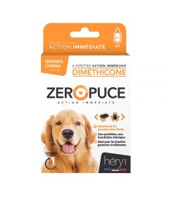 6 Pipettes Diméthicone grand chien