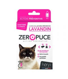 5 Pipettes Lavandes chaton / chat (préventives)